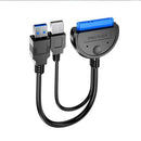 SATA to USB 3.0 2.5/3.5 inches HDD SSD Hard Drive Converters Adapters Line V8W9