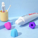 Toothpaste Cap Self-Closing Saver Squeezer Dispenser Sleeve Caps (Blue)