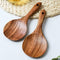 Teak Rice Spoon Set Cooking Spatula Scoop Kitchen Utensils Handle Hot I5U3
