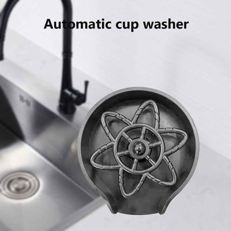 Automatic Glass Rinser Bar Glass Cup Washer Kitchen Milk Tea Cup Cleaner
