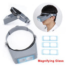 Jewelry Repair Reading Lens Magnifying Glasses Loupe With 4 Lenses Magnifier