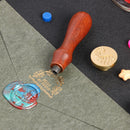 Retro Wax Seal Envelope Stamps DIY Plant Pattern Wedding Invitations Sealing