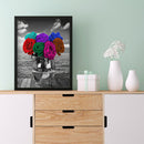 Diamond Painting 5D DIY Colorful roses Hat Full Round Drill Picture