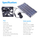 10W 12V Solar Exhaust Fan Air Extractor Portable Ventilator for Pet House
