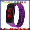 Fashion LED Watch Candy Color Silicone Wristband Sport Bracelet Digital Display