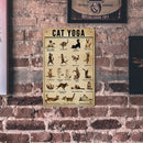 Cat Retro Metal Plate Tin Sign Plaque for Bar Pub Club Iron Painting (B) Newly