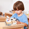 Montessori Wooden Busy Block Interactive Building Board Preschool Education Toys