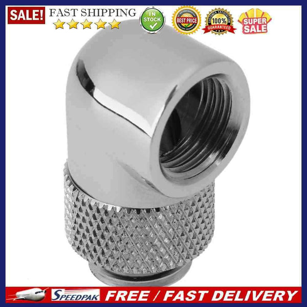 1pc G1/4 Thread 90 Degree Rotary Tube Adapter for PC Water Cooling System