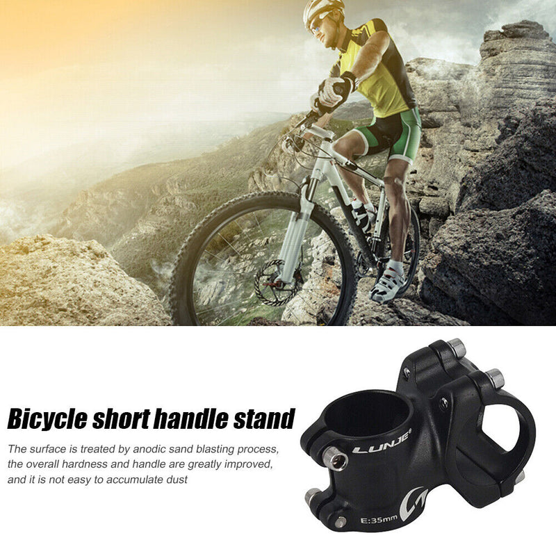 Aluminum Alloy MTB Stem Short Stem for Mountain Bike (Black 31.8mm 35mm) Newly