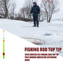 5pcs Portable Mini Winter Ice Fishing Rod Top Tip Outdoor Fishing Pole Extension