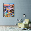 Painting By Numbers Kit DIY Dense House Hand Painted Canvas Oil Art Picture