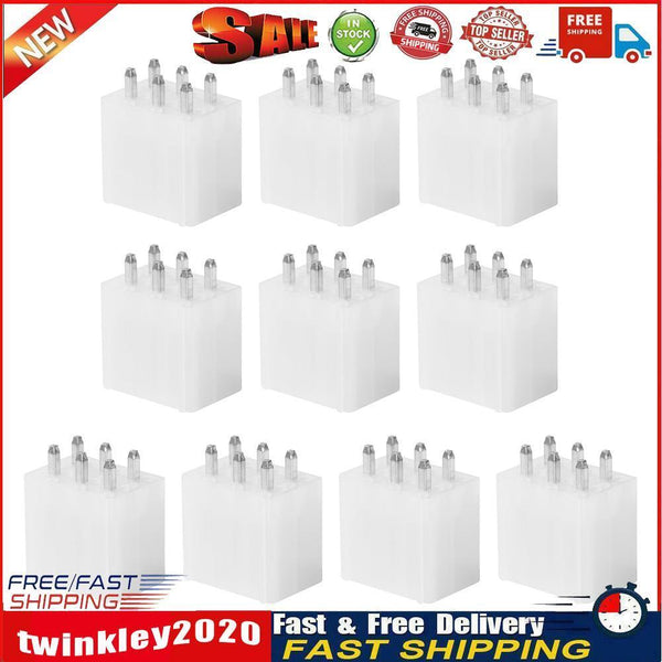 10pcs 6Pin BTC Miner Connector Replacement Power Supply Looper Male Header Newly