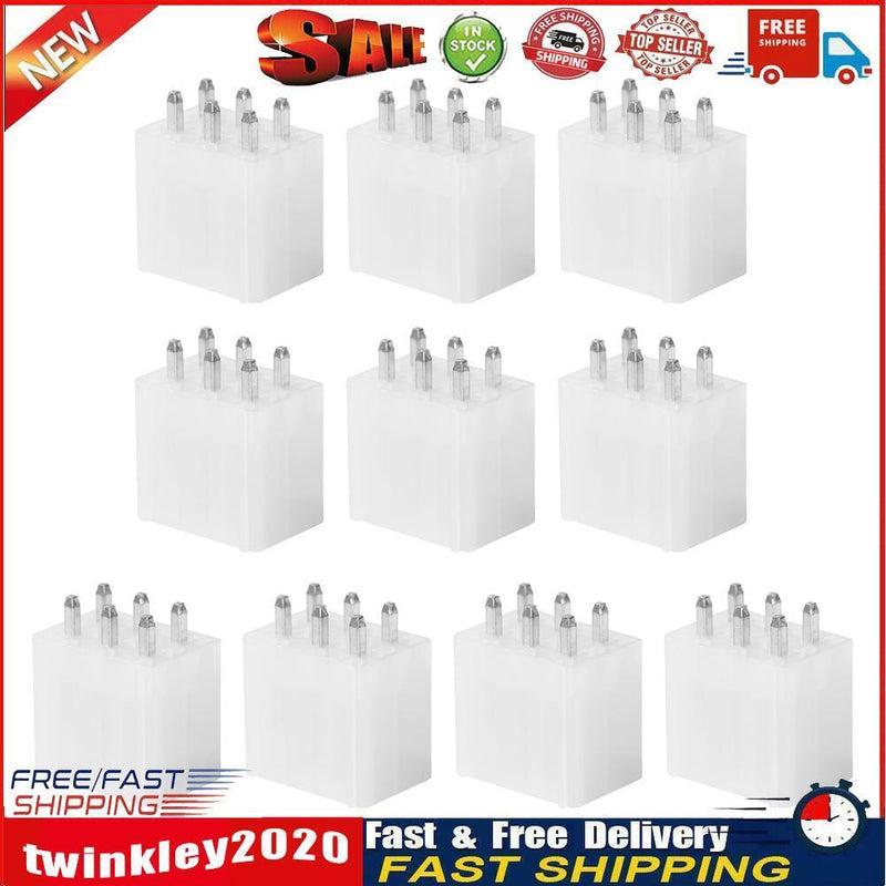 10pcs 6Pin BTC Miner Connector Replacement Power Supply Looper Male Header Newly