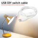 5pc 1m 5V USB Power Cable 2 Pin USB 2.0 Male Cord Extension DIY with Switch
