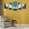 5 Panels Diamond Painting DIY Full Round Drill Mosaic Picture Home Decoration