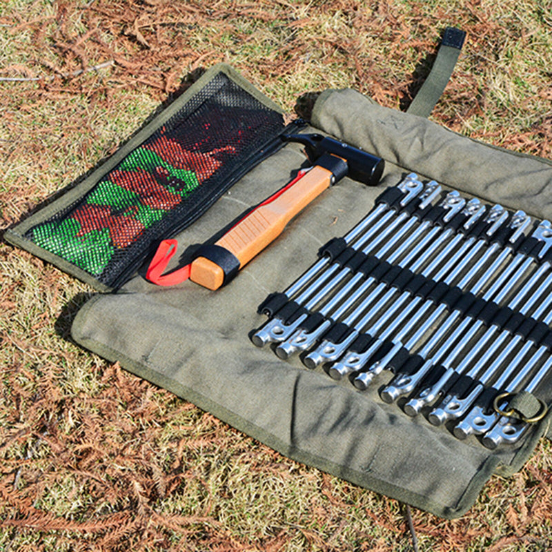 Tents Nail Storage Bag, Heavy Duty Hammer Stakes Pegs Tents Accessories Holder