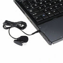 Lavalier Condenser Mic Clip-On Lapel Microphone 3.5mm Jack Recording Teaching