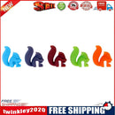 5pcs Silicon Squirrel Suction Cup Wine Glass Recognizer Label Marker