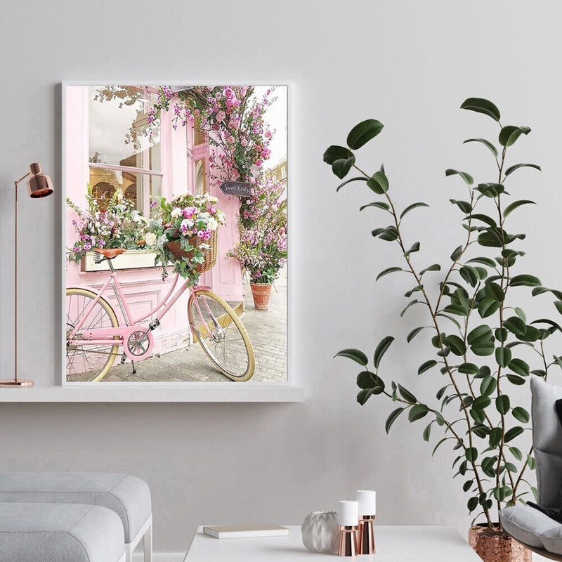 Full Square Drill 5D DIY Diamond Painting Bicycle Cross Stitch Handwork Wall Art