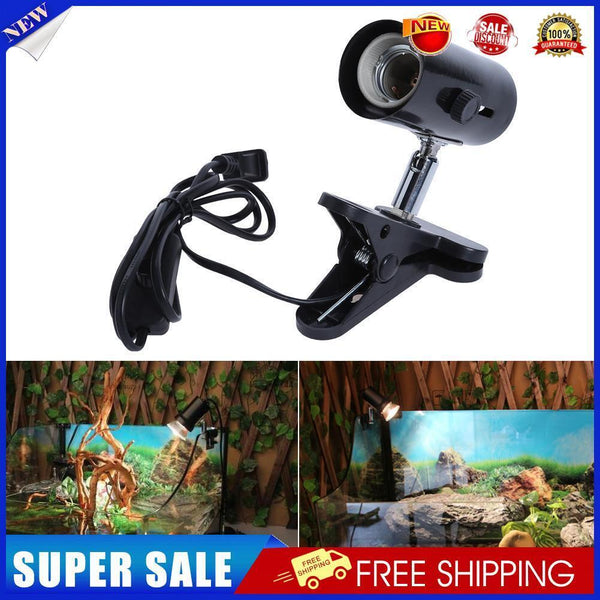 300W Metal Ceramic Heat UV UVB Lamp Light Holder Clamp Brooder Reptile US