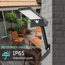 56LED Solar Motion Sensor Wall Light Remote Control Street Lamp (Black) Newly