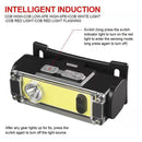 COB+XPE LED Strong Floodlight Headlight Smart Sensor Headlamp Red Light