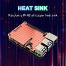 Pure Copper Heatsink Radiator for Raspberry Pi 4B Protective Case Passive Cooler