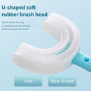 Kids U-Shaped Toothbrush Silicone 360 Degree Oral Care Cleaning Tool for Ki