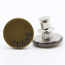 6pcs Button for Jeans 17mm No Sewing Metal Jean Denim Fasteners Button (2) Newly
