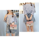 Shoulder Crossbody Bags Women PU Leather Stars Pattern Chain Messenger Handbags