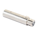 2x XLR 3Pin Male to Female Phase Reversal Adapter Plug Socket Cable Connect