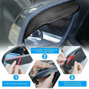 2* Carbon Fiber Black Car SUV Rear View Side Mirror Rain Guard Visor D7O1