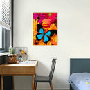 5D Crystal Diamond Painting Blue Butterfly Full Round Mosaic Kit Home Decor