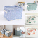 Cotton Linen Folding Desktop Storage Box Sundry Storage Baskets Laundry Basket