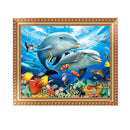 Brother Dolphin 5D Diamond Painting Embroidery DIY Cross Stitch Home Decor Newly