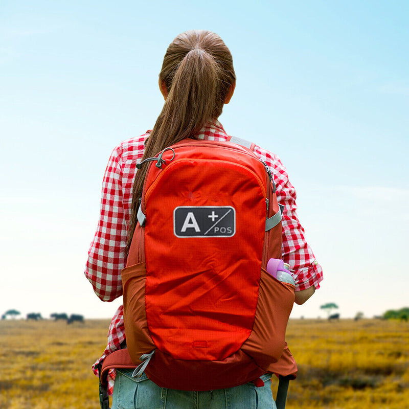 PVC Bag Medal Badges DIY Stickers Embroidery Positive Blood Type Patches Bracelet