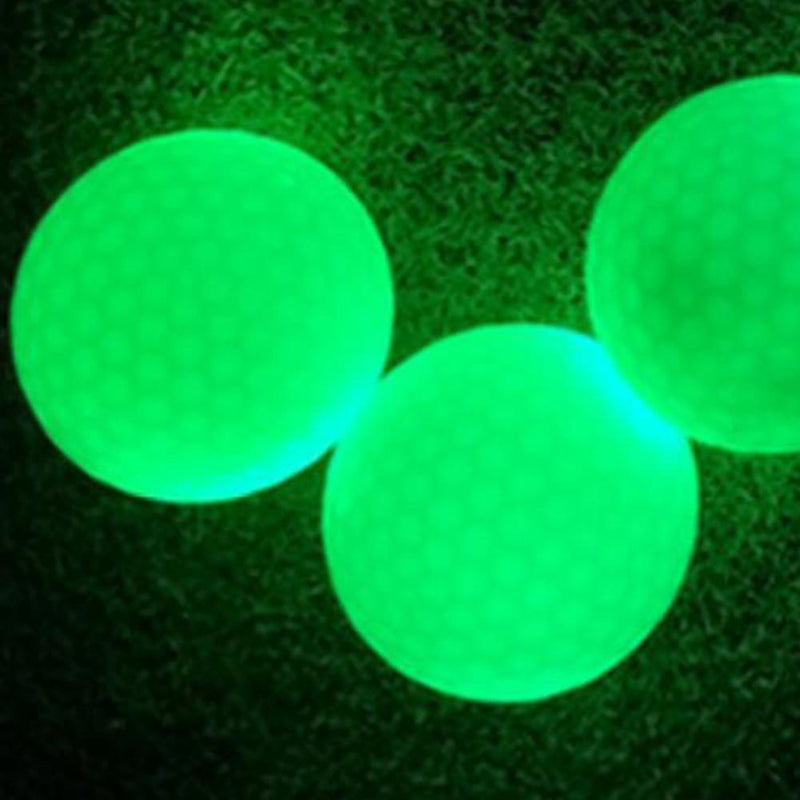 LED Light Golf Balls Luminous Glow in the Dark Night Training Practice Ball