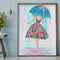 Diamond Painting Umbrella Girl Back Partial Drill Rhinestone Mosaic Art Picture