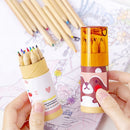 Creative Mini Small Lovely Bear Color Pencil Drawing Coloring Pen Stationery