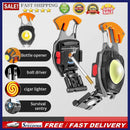 3 Gears Cob Work Lights Waterproof Rechargeable Flashlight Outdoor Camping Tool