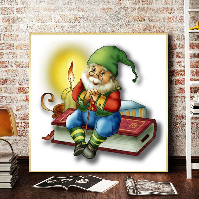Full Round Drill Mosaic Poster 5D DIY Cartoon Old Man Wall Diamond Painting