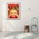 Christmas Elk Full Round Drill Mosaic Diamond Painting DIY Rhinestone Crafts