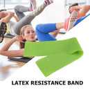 Yoga Resistance Bands 0.35mm Pilates Sport Gym Training Equipment (Green) Newly