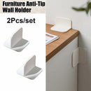 Fixed Clip Furniture Stabilizer Anti-tip Wall Holder Self-Adhesive Cabinet Lock