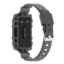 TPU Transparent Strap for HUAWEI HONOR Band 6 Soft Wristband Belt (Black) Newly