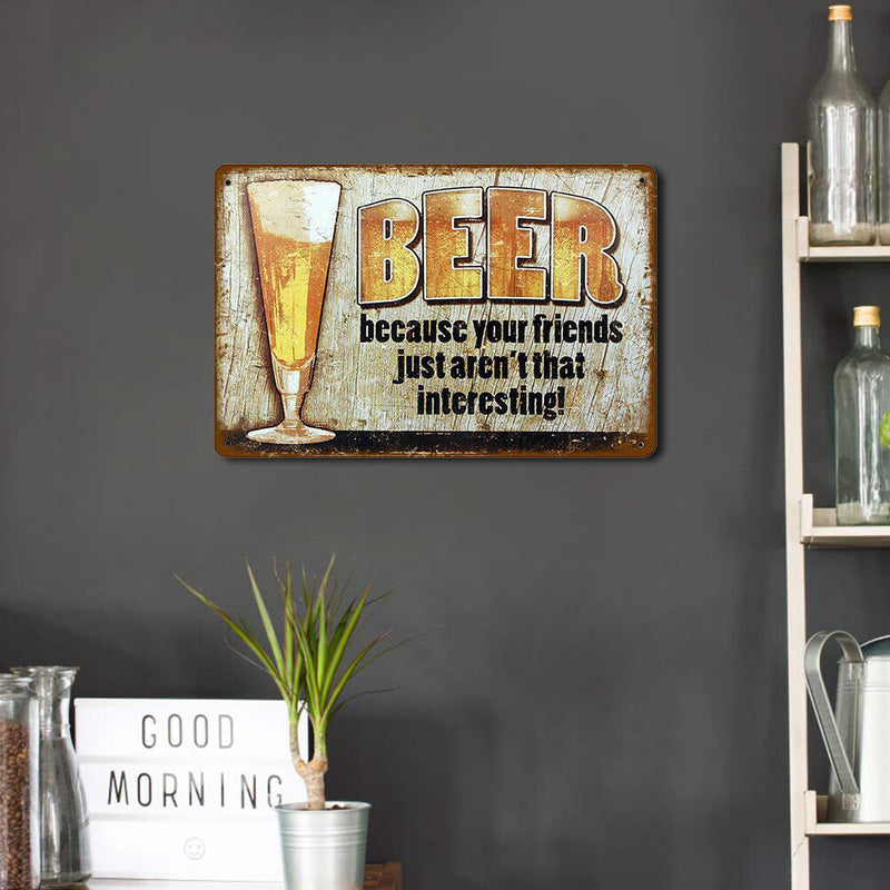 Wine Iron Painting Waterproof Metal Sign Plaque Poster Bar Hotel Decor (1)