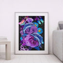 Oil Painting By Number Dolphin Flowers Digital Picture Home Wall Decor for Gift