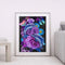 Oil Painting By Number Dolphin Flowers Digital Picture Home Wall Decor for Gift