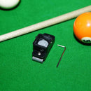 Magnetic Snooker Pool Cue Chalk Holder with Belt Clip Billiards (Black)