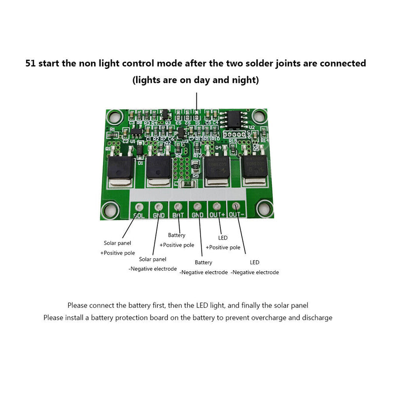 10A Auto Solar Lamp Regulator Landscaping Street Light High Power Circuit Board